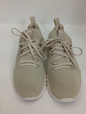 Under Armour HOVR SLK EVO Women's 9.5 Khaki Beige Running Sneakers 3021461-200
